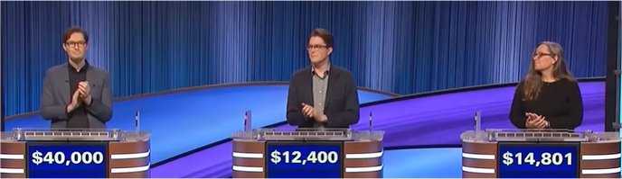 Final Jeopardy (1/24/2023) Troy Meyer, Joe Incollingo, Linda Napikoski