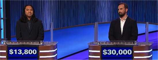 Final Jeopardy (1/5/2023) Lloyd Sy, Patrick Curran, Lois Casaleggi