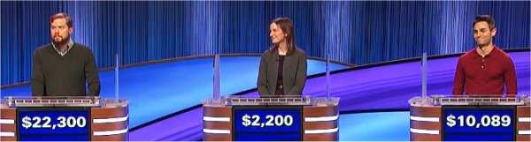 Final Jeopardy (2/16/2023) Stephen Webb, Ali Miller, Brad Weinstock