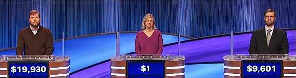 Final Jeopardy (2/17/2023) Stephen Webb, Laura Donegan, Will Travis