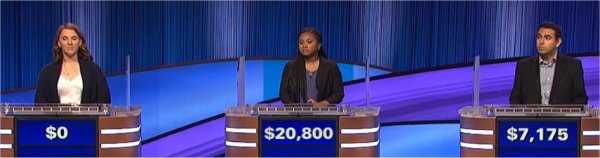Final Jeopardy (2/20/2023) Audrey Sarin, Maya Wright, Rohit Kataria
