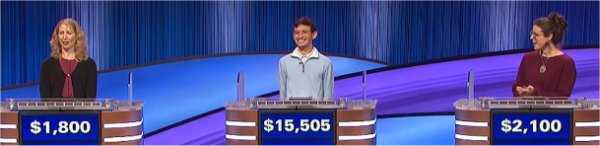 Final Jeopardy (3/23/2023) Melissa Klapper, Alec Chao, Daisy Donohue