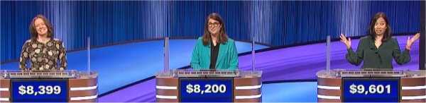 Final Jeopardy (3/28/2023) Nicole Rudolph, Mara Lasko, Lisa Sriken