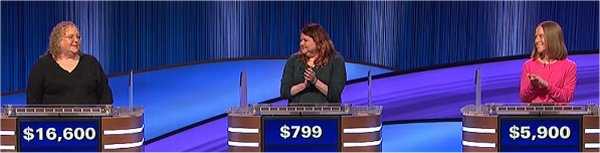 Final Jeopardy (3/31/2023) Sharon Stone, Brittany Shaw, Jen Petro-Roy