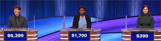 Final Jeopardy (3/6/2023) Justin Bolsen, Stephanie Pierson, Claire Sattler