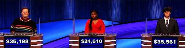 Final Jeopardy (3/9/2023) Jackson Jones, Maya Wright, Justin Bolsen