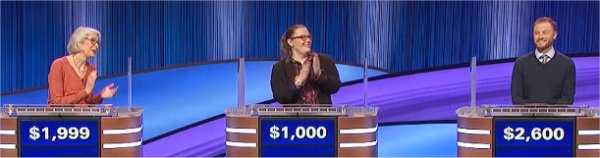 Final Jeopardy (4/26/2023) Johanna Stoberock, Liz Everhart, Jesse Matheny