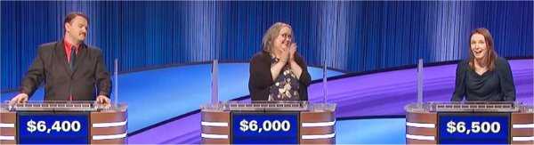 Final Jeopardy (4/7/2023) Brian Henegar, Brandie Ashe, Rachel Clark