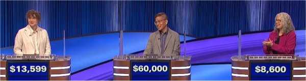 Final Jeopardy (5/15/2023) Hannah Wilson, Ben Chan, Wendy Swanson