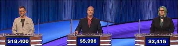 Final Jeopardy (5/2/2023) Kevin Belle, Paul Guelpa, Amanda Hendrickson