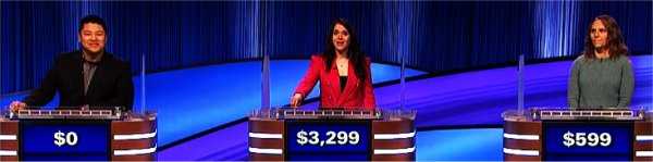 Final Jeopardy (5/26/2023) Jesse Chin, Diandra D’Alessio, Alice Ciciora