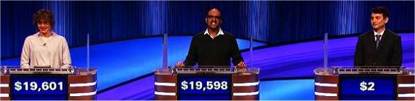 Final Jeopardy (5/5/2023) Hannah Wilson, Ashwin Phadnis, Brian Alzua