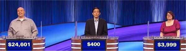 Final Jeopardy (6/2/2023) Jared Watson, Jong Limb, Sylvia Izzo Hunter