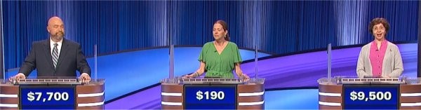 Final Jeopardy (6/30/2023) Bryan White, Courtney Johnson, Ilena Di Toro
