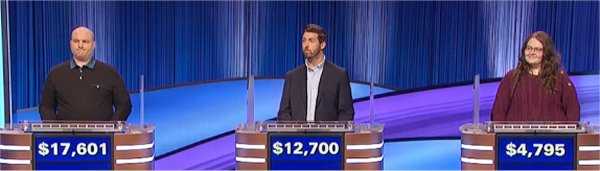 Final Jeopardy (6/5/2023) Jared Watson, Harrison Seidel, Annabelle Winter