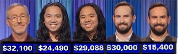 Jeopardy! champs, week of January 2, 2023