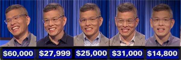 Jeopardy! champs, week of May 8, 2023