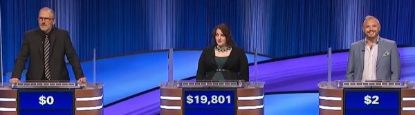 Final Jeopardy (10/24/2023) Steve Crupi, Jilana Cotter, John Vigna
