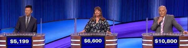 Final Jeopardy (10/27/2023) Erick Loh, Cory Burns Barger, Brian Adams