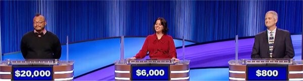 Final Jeopardy (10/30/2023) T.J. Tallie, Sarah Reza, Jay Foster