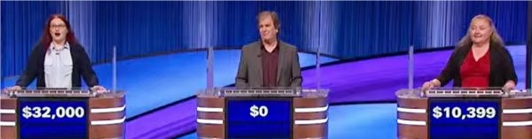 Final Jeopardy (11/17/2023) Danielle Maurer, David Ferrara, Carrie Cadwallader