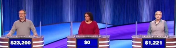 Final Jeopardy (11/22/2023) Nick Cascone, Deanna Bolio, Kit Sekelsky