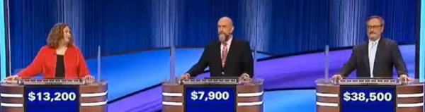 Final Jeopardy (11/28/2023) Jen Jazwinski, Dennis Chase, Nick Cascone