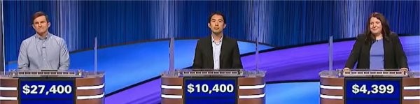 Final Jeopardy (12/1/2023) Garrett Marcotte, Bryce Hwang, Brianne Barker