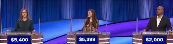 Final Jeopardy (12/21/2023) Iris Masucci, Karen Morris, Michael Vaz