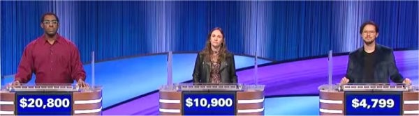 Final Jeopardy (12/26/2023) Christopher Pennant, Emily Kawaler, Myles Karp