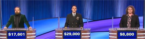 Final Jeopardy (12/27/2023) Ben Hebert, Greg Czaja, Tammy Groner