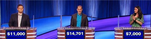 Final Jeopardy (7/11/2023)James Tyler, Justin White, Erin Sheedy