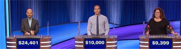 Final Jeopardy (7/19/2023) David Bederman, Sean Weatherston, Liz Cotrufello