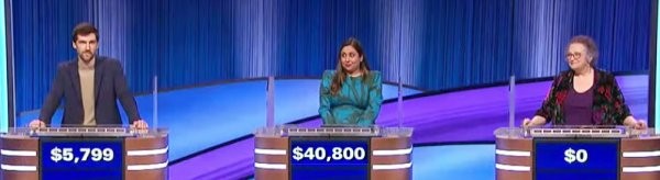 Final Jeopardy (1/17/2024) Devin Lohman, Juveria Zaheer, Patti Palmer