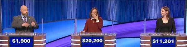 Final Jeopardy (1/19/2024) Bryan White, Erin Portman, Rachel Clark