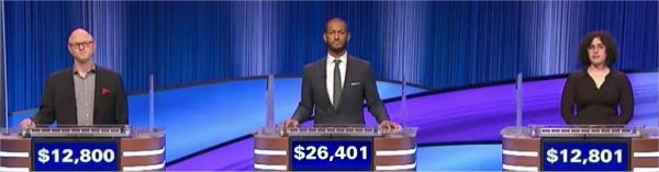Final Jeopardy (1/3/2024) Andrew Whatley, Randall Rayford, Rachel Cohen