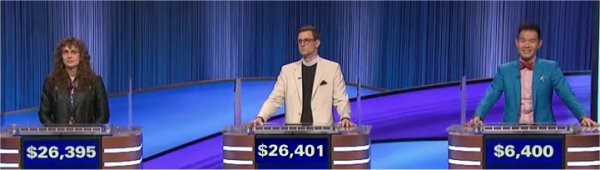 Final Jeopardy (2/27/2024) Hannah Wilson, David Sibley, Yungsheng Wang