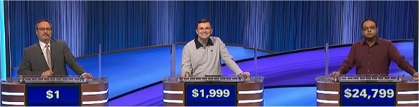 Final Jeopardy (2/28/2024) Nick Cascone, Jake Dearruda, Yogesh Raut