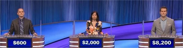 Final Jeopardy (2/7/2024) Justin White, Lisa Sriken, Taylor Clagett