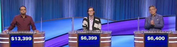 Final Jeopardy (3/19/2024) Yogesh Raut, Troy Meyer, Ben Chan