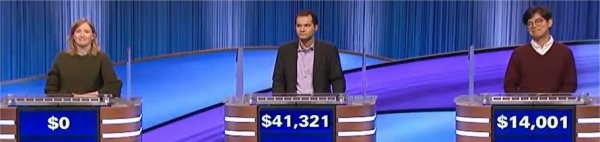 Final Jeopardy (3/22/2024) Terry O'Shea, Matt Jackson, Alan Lin