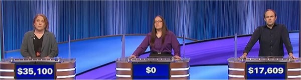 Final Jeopardy (4/2/2024) Amy Schneider, Jennifer Quail, David Madden