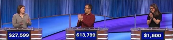 Final Jeopardy (4/29/2024) Amy Hummel, Ferdinand Percentie, Kirsten Lundquist