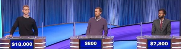Final Jeopardy (6/27/2024) Drew Basile, Luke Hemphill, Jayaker Kolli