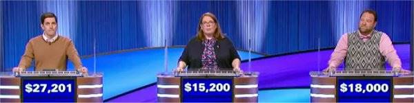 Final Jeopardy (11/12/2024) Joey DeSena, Kathleen Clark, Jonathan Fox