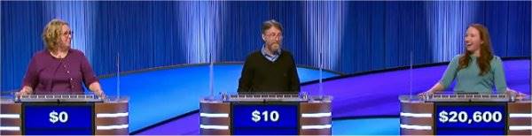 Final Jeopardy (11/8/2024) Susan Stumme, Ross Dickson, Rachel Marcus