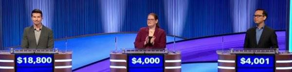 Final Jeopardy (12/11/2024) Bill McKinney, Molly LeBlanc, Sam Nguyen