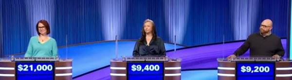 Final Jeopardy (12/26/2024) Laura Faddah, Carole Portas Keane, Brad Grusnick