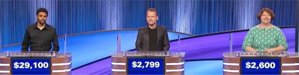 Final Jeopardy (7/22/2024) Neilesh Vinjamuri, Sean Duffie, Monica Anderson