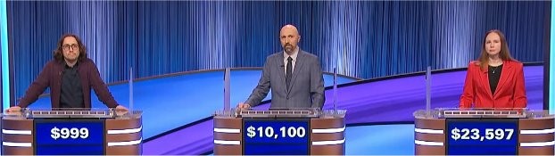 Final Jeopardy (7/26/2024) Davey Morrison, Steve Babish, Rachel Bradley